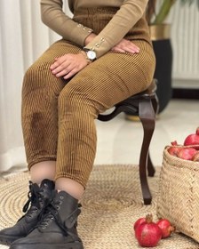 تصویر شلوار مخمل زنانه قواره بزرگ در ۶ رنگ مختلف 