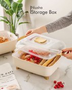 تصویر باکس نان ( جای نان ) اکسون مدل ۳ پارچه نیوشا سایز متوسط 