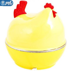 تصویر تخم مرغ پز برقی ظرفیت ۰.۱ لیتر با بدنه پلاستیکی و کاسه فلزی 