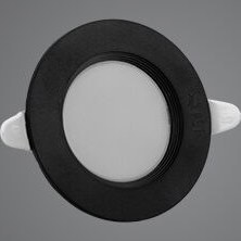 تصویر سولاریس 7 وات بدنه مشکی دایره‌ای 