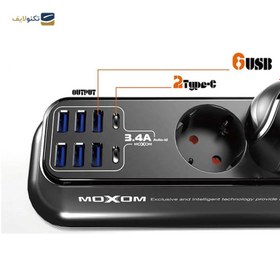 تصویر چند راهی برق موکسوم مدل MX-ST05 Moxom MX-ST05 power strip