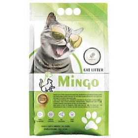 تصویر خاک گربه مینگو با رایحه بابونه وزن 10 کیلوگرم Mingo cat litter chamomile w10 kg