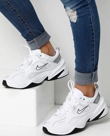 تصویر کفش ورزشی چرمی M2K Tekno سفید مردانه و زنانه نایک Nike 