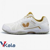 تصویر کفش پینگ پنگ باترفلای مدل لزولاین ریفونس رنگ مشکی و سفید 