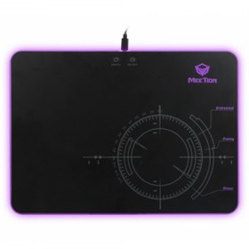 تصویر ماوس پد گیمینگ میشن مدل MT-P010 Meetion MT-P010 Glowing Backlit RGB LED Gaming Mouse Pad