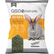 تصویر یونجه خشک با گیاه پریسکا جوندگان 1 کیلوگرمی آسوپت مدل Alfalfa ا Alfalfa Asoopet 1kg Alfalfa Asoopet 1kg