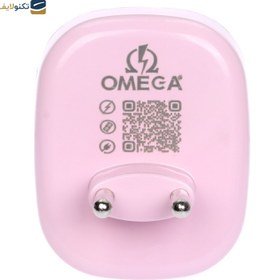 تصویر مبدل برق امگا 3 به 2 مدل M101 LED OMEGA M101 LED Adapter Plug