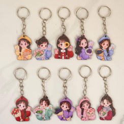 تصویر سرکلیدی چوبی دختر 