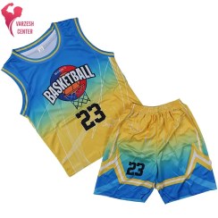 تصویر ست رکابی و شلوارک بچه گانه sets outfits basketball child