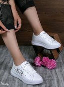 تصویر کفش زنانه اسپرت مدل ضربان قلب سایز ۳۷ تا ۴۰ رنگ سفید 