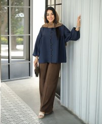 تصویر ست دو تیکه مانتو شلوار زنانه مدل رهانا کد 3018 