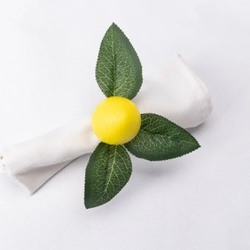 تصویر حلقه دستمال سفره 2 عددی کاراجاهوم Lemon 