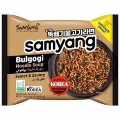 تصویر نودل کره ای سامیانگ Samyang مدل Bulgogi دارد 140 گرم 140 گرم یک عددی نودل رشته ای