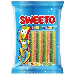 تصویر پاستیل نواری سویتو Sweeto Rainbow با طعم میوه ای 80 گرم 