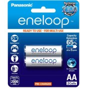 تصویر باتری قلمی قابل شارژ پاناسونیک مدل Eneloop بسته ۲ عددی 