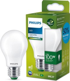 تصویر لامپ LED فیلیپس 100 واتی Philips Ultra Efficient LED Bulb Cool White Light Replaces 100W