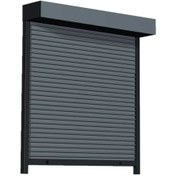 تصویر حفاظ کرکره برقی درب واحد آپارتمان 