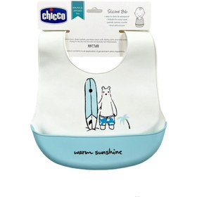 تصویر پیش بند سیلیکونی چیکو طرح برنارد Baby silicone apron