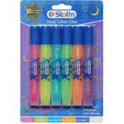 تصویر چسب اکلیلی6رنگ پاستلی استورم کد HL609- یک بسته 24 تایی 