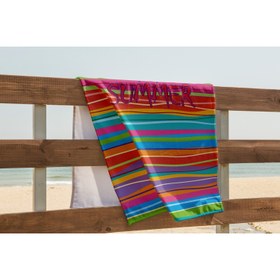 تصویر حوله ساحلی تابستانی - 70 در 150 سانتی‌متر برند pusula home Summer Beach Towel -70 x 150 cm