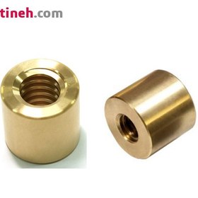 تصویر مهره لیداسکرو استوانه ای برنزی قطر 18 گام 4 میلیمتر مدل HBD کنتی Conti CONTI HBD Bronze Lead Screw Diameter 18mm pitch 4mm