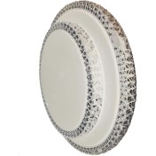 تصویر چراغ سقفی 72 وات الما مدل گرد طرح کریستالی 