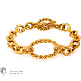 تصویر دستبند طلا طرح زنجیر دیوید یورمن با قفل تی کد CB428 