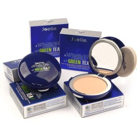 تصویر پنکک بادوام حاوی چای سبز جویل Jp1 Joelle Super Longlasting Powder Foundation With Green Tea 12g