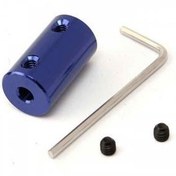 تصویر کوپلینگ آلومینیومی ثابت (صلب) رنگ آبی aluminum-alloy-blue-coupling