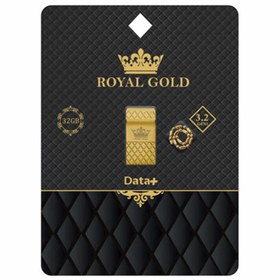 تصویر فلش مموری دیتا پلاس مدل رویال گلد ظرفیت 64 گیگابایت Data+ Royal Gold 64GB USB 3.2 Flash Memory