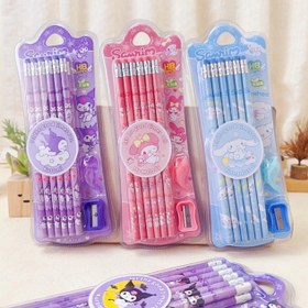 تصویر پک مداد مشکی ۱۰ عددی مدل کیتی 