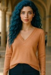 تصویر پولیور بافت یقه هفت زنانه اِچ اَند اِم سایز لارج و ایکس لارج H&M 