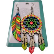 تصویر گوشواره چوبی سرخپوستی دریم کچر کد 4 