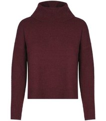 تصویر پلیور زنانه بافت ارغوانی تیره Tally weijl 