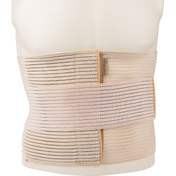 تصویر کمربند طبی نرم آتل دار با کش الاستیک پاک سمن کد 140 سایز Paksaman Superior Lumbosacral Corset with Soft Bar Code 140 size