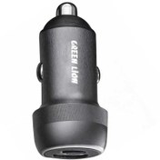 تصویر شارژر فندکی 2 پورت گرین لاین مدل GN100WPDQTCGY 100W Green Lion GN100WPDQTCGY 100W 2-Port Car Charger