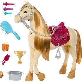 تصویر اسب برند barbie Toy Horse with Sounds, Music and Accessories Inspired by Barbie The Mysterious Horse Adventure Horse Can Move, Dance and Blink E