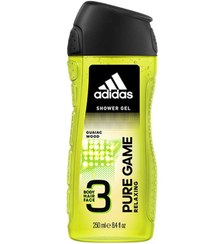 تصویر ژل دوش چندمنظوره بدن، مو و صورت پیور گیم 400 میلی‌لیتر برند Adidas Pure Game 3In1 Body, Hair And Face Shower Gel Multicolour 400ml