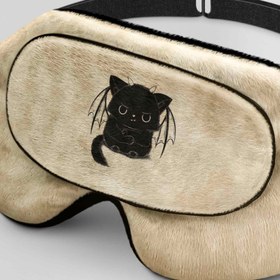 تصویر طرح گربه کد250 برای چشم بند کورال Cat Design for Coral250 Sleep Mask