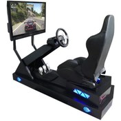 تصویر شبیه ساز رانندگی ثابت واقعیت مجازی ا vr driving simulator vr driving simulator