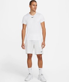 تصویر تی شرت تنیس مردانه نایک NikeCourt Dri-FIT Advantage- سفید 