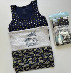 تصویر پک سه تایی رکابی پسرانه برند کوزا ترکیه KOZA Turkey 