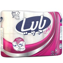 تصویر دستمال توالت نرم و خالص پاپیا 5 لایه بسته 6 عددی Papia Pure & Soft Toilet Paper 6 Rolls