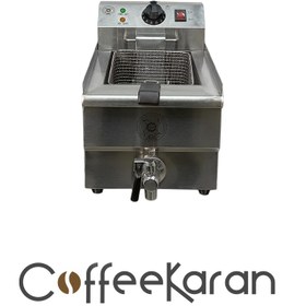 تصویر سرخ کن تک مخزن شیر تخلیه دار برقی ABA مدل 10 لیتری 