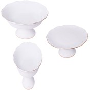 تصویر سرویس پذیرایی مقصود مدل نیلوفری ۳ پارچه 