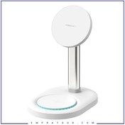 تصویر هولدر رومیزی و شارژر وایرلس دوکاره رسی RCW-32 