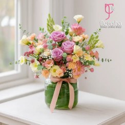 تصویر جار گل طبیعی مرالین 