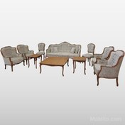 تصویر مبل نئوکلاسیک ۹ نفره رزیتا - مبلمان و غذاخوری 6 نفره 