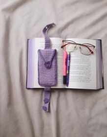 تصویر بوک‌مارک پاکتی بنفش 