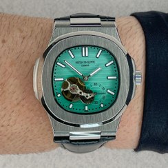 تصویر ساعت مچی مردانه پتک فیلیپ مدل Nautilus با موتور اتوماتیک و بند استیل 